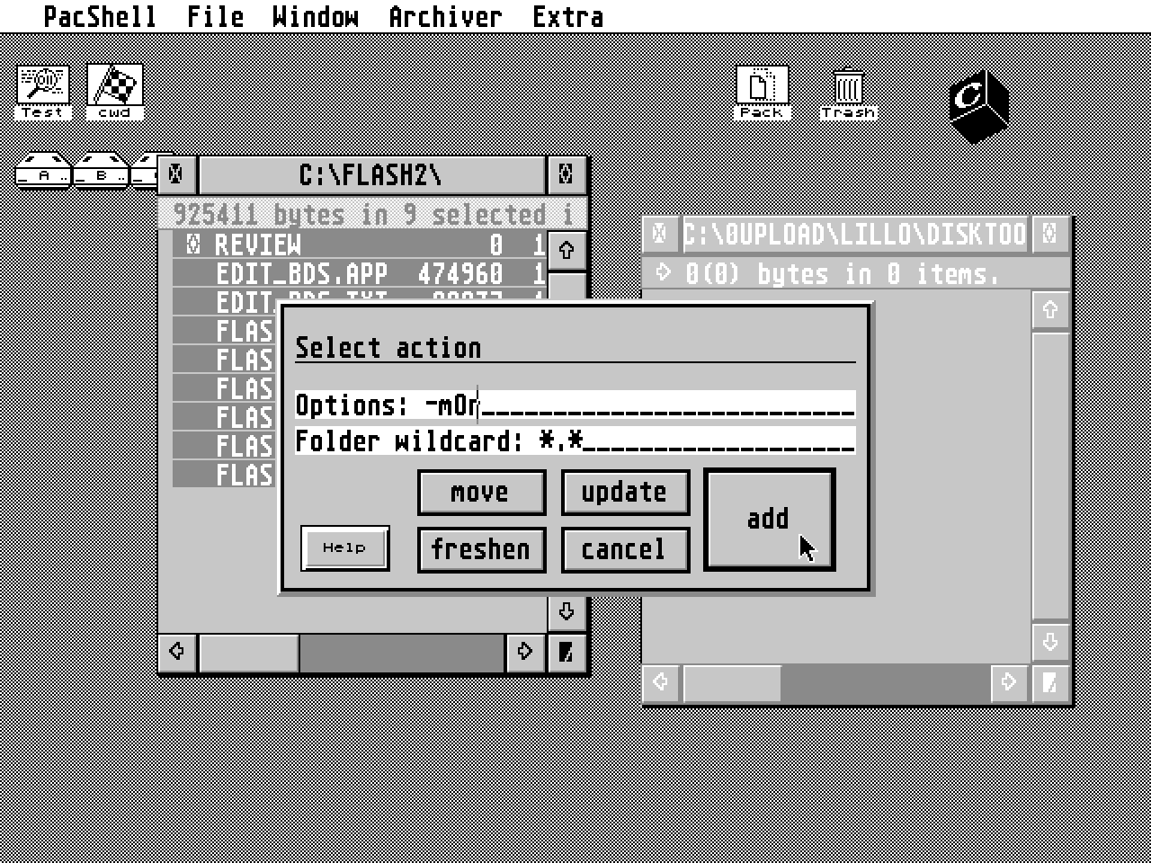 PacShell atari screenshot